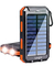 IP67 IPX6 Waterproof Solar Power Bank 20000mah Solar charger waterproof 10000mah 8000mah power bank portable for cell